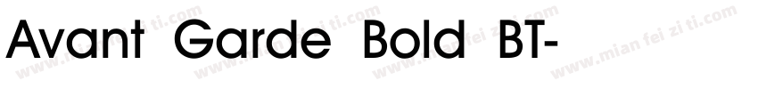 Avant Garde Bold BT字体转换